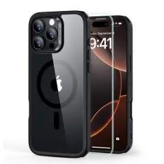 iPhone iPhone 16 Pro vāciņš ESR CLASSIC HYBRID HALOLOCK MAGSAFE & TEMPERED GLASS Apple iPhone 16 Pro