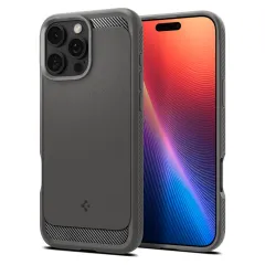 Apple iPhone 16 Pro skal grå SPIGEN RUGGED ARMOR MAG MAGSAFE