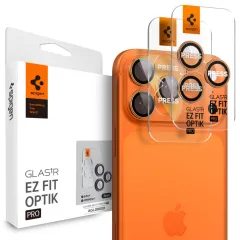 iPhone iPhone 16 Pro aizsargstikls SPIGEN OPTIK PRO GLAS.TR ”EZ FIT” CAMERA PROTECTOR 2-PACK Apple iPhone 16 Pro