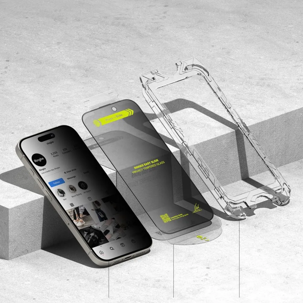 Apple iPhone 16 Pro Max aizsargstikls  RINGKE EASY SLIDE PRIVACY 2-PACK