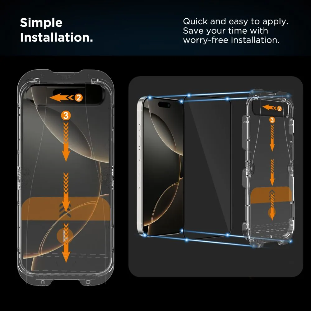 Apple iPhone 16 Pro Max aizsargstikls  TECH-PROTECT QUICK SET+ 2-PACK