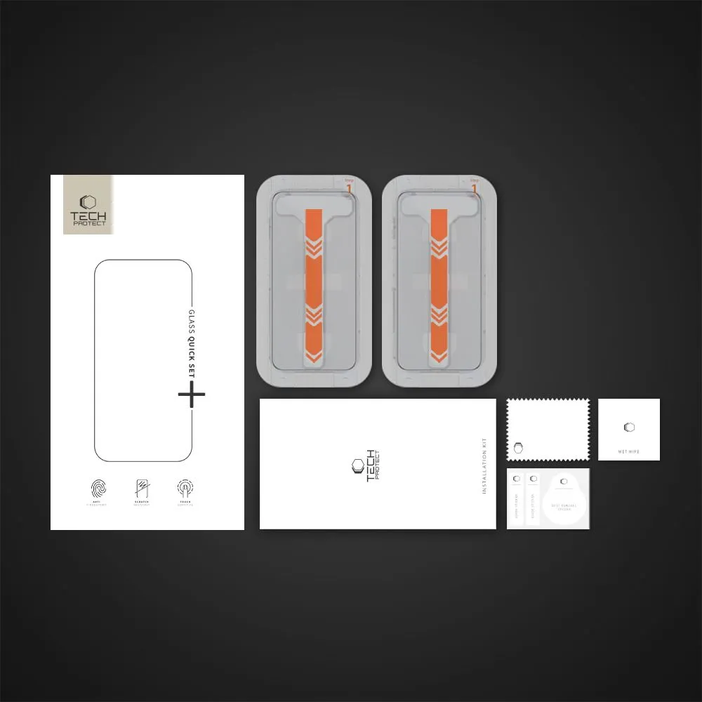 Apple iPhone 16 Pro Max aizsargstikls  TECH-PROTECT QUICK SET+ 2-PACK