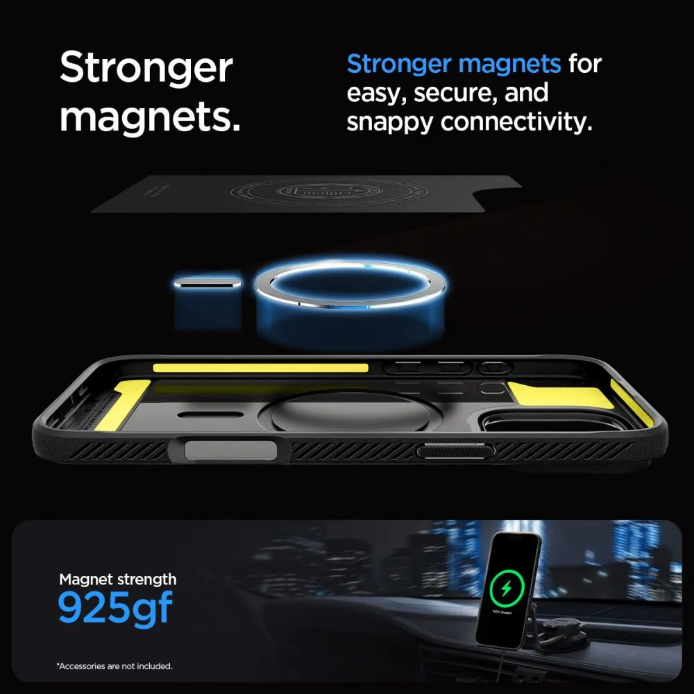 Apple iPhone 16 Pro Max чехол черный SPIGEN RUGGED ARMOR MAG MAGSAFE
