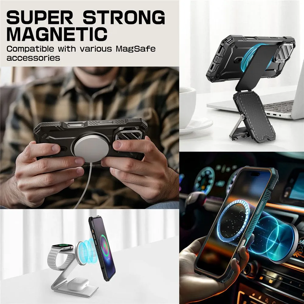 Apple iPhone 16 Pro Max vāciņš melns SUPCASE UB XT MAG MAGSAFE