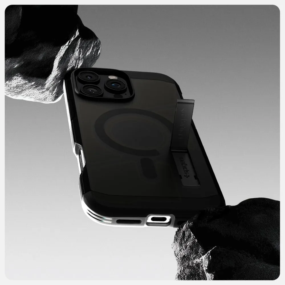 Apple iPhone 16 Pro Max dėklas Juoda SPIGEN TOUGH ARMOR MAG MAGSAFE