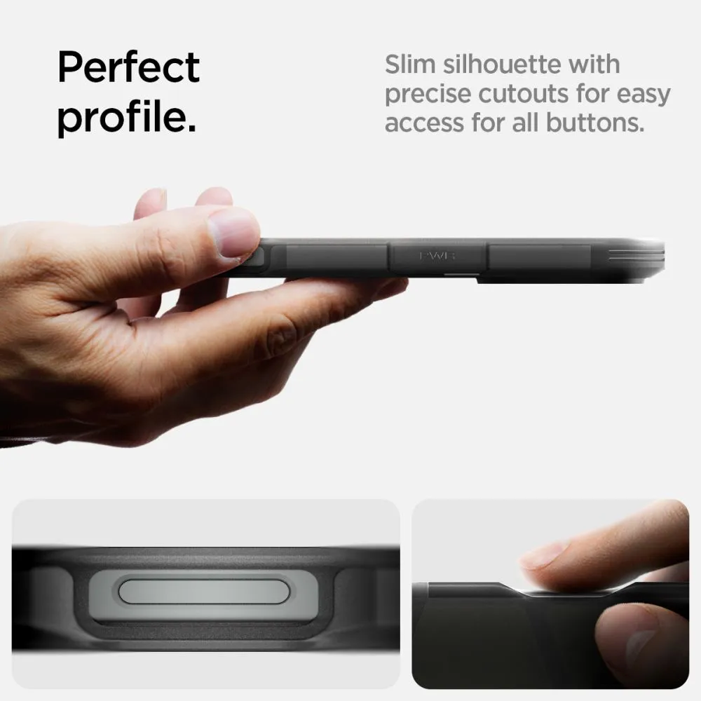 Apple iPhone 16 Pro Max dėklas Juoda SPIGEN TOUGH ARMOR MAG MAGSAFE
