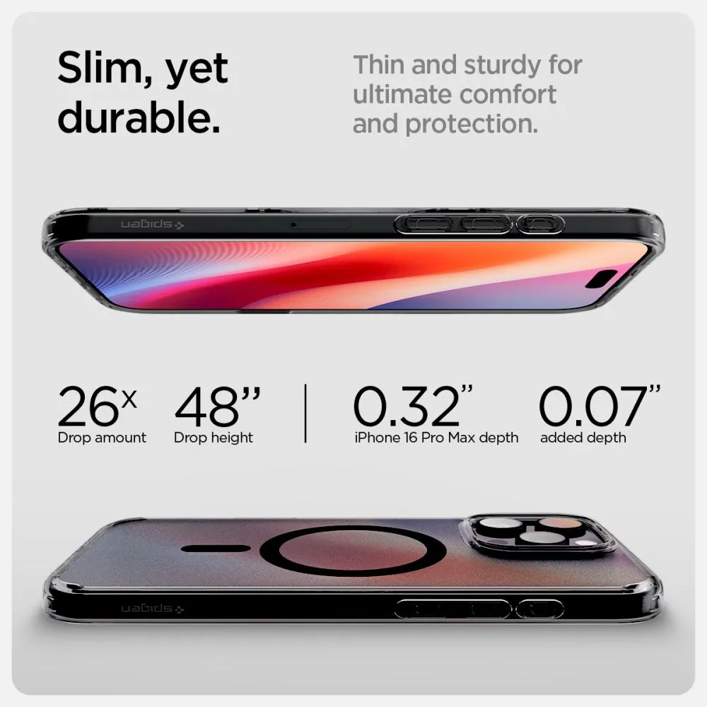 Apple iPhone 16 Pro Max vāciņš melns SPIGEN ULTRA HYBRID ”T” MAG MAGSAFE