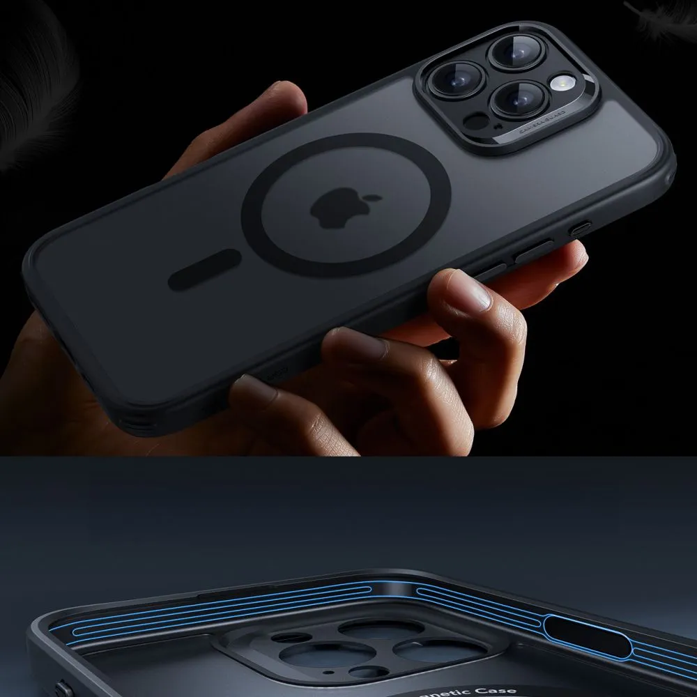 Apple iPhone 16 Pro Max vāciņš melns ESR CLASSIC PRO SET HALOLOCK MAGSAFE