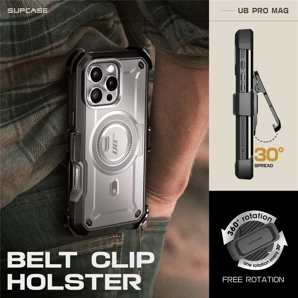 Apple iPhone 16 Pro Max vāciņš pelēks SUPCASE UB PRO MAG MAGSAFE