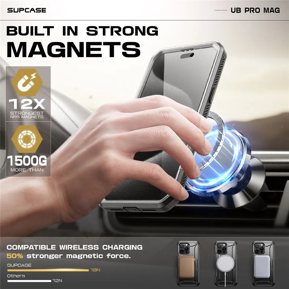 Apple iPhone 16 Pro Max vāciņš pelēks SUPCASE UB PRO MAG MAGSAFE