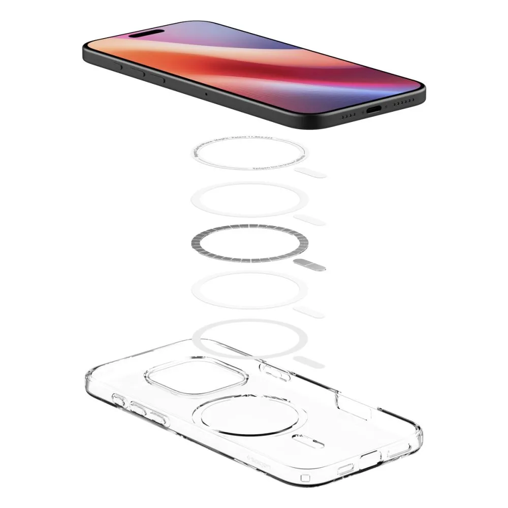 Apple iPhone 16 Pro Max vāciņš caurspīdīgs SPIGEN LIQUID CRYSTAL MAG MAGSAFE