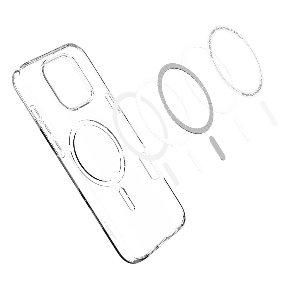 Apple iPhone 16 Pro Max vāciņš caurspīdīgs SPIGEN LIQUID CRYSTAL MAG MAGSAFE
