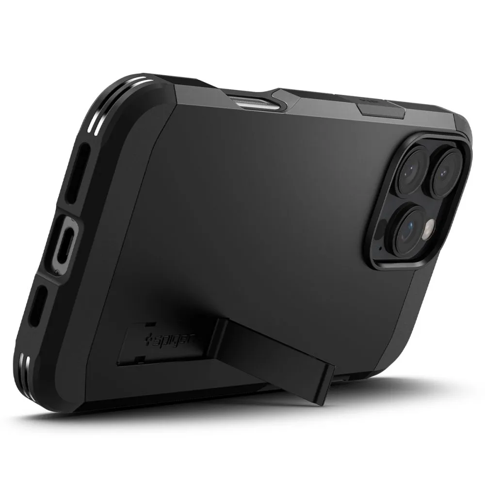 Apple iPhone 16 Pro Max vāciņš melns SPIGEN TOUGH ARMOR MAG MAGSAFE
