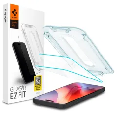 iPhone iPhone 16 Pro Max aizsargstikls SPIGEN GLAS.TR ”EZ FIT” 2-PACK Apple iPhone 16 Pro Max