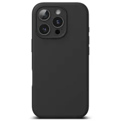 Apple iPhone 16 Pro Max vāciņš melns RINGKE SILICONE MAGNETIC MAGSAFE