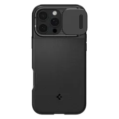 Apple iPhone 16 Pro Max vāciņš melns SPIGEN OPTIK ARMOR MAG MAGSAFE