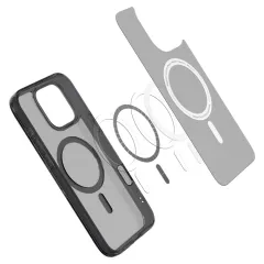 Apple iPhone 16 Pro Max vāciņš melns SPIGEN ULTRA HYBRID ”T” MAG MAGSAFE