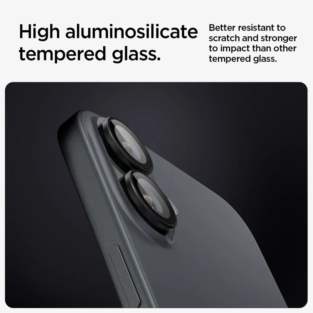 Apple iPhone 16 Plus apsauginis stiklas  SPIGEN OPTIK PRO GLAS.TR ”EZ FIT” CAMERA PROTECTOR 2-PACK