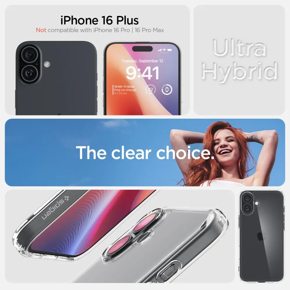 Apple iPhone 16 Plus case transparent SPIGEN ULTRA HYBRID