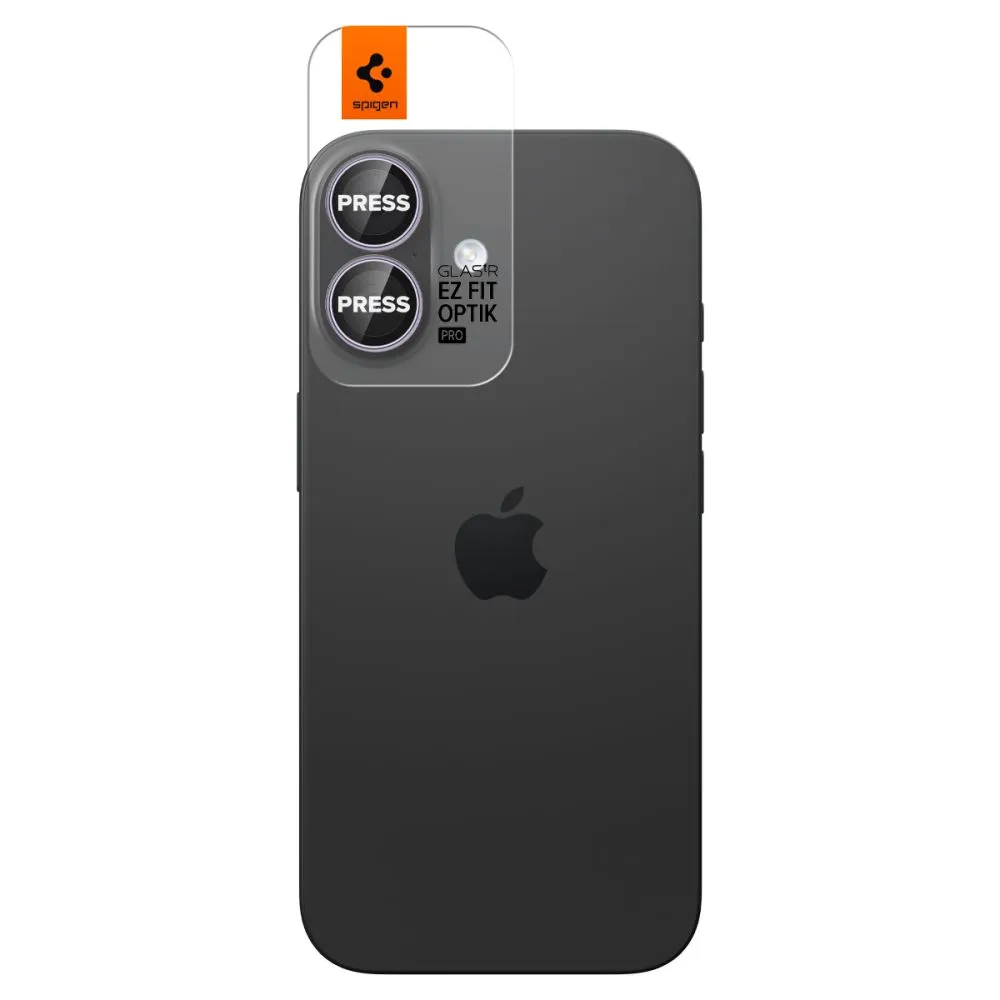 Apple iPhone 16 Plus apsauginis stiklas  SPIGEN OPTIK PRO GLAS.TR ”EZ FIT” CAMERA PROTECTOR 2-PACK