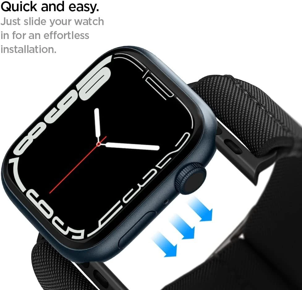 Apple Watch 10 / 11 Viedpulksteņu siksniņas melns SPIGEN FIT LITE (46 MM)