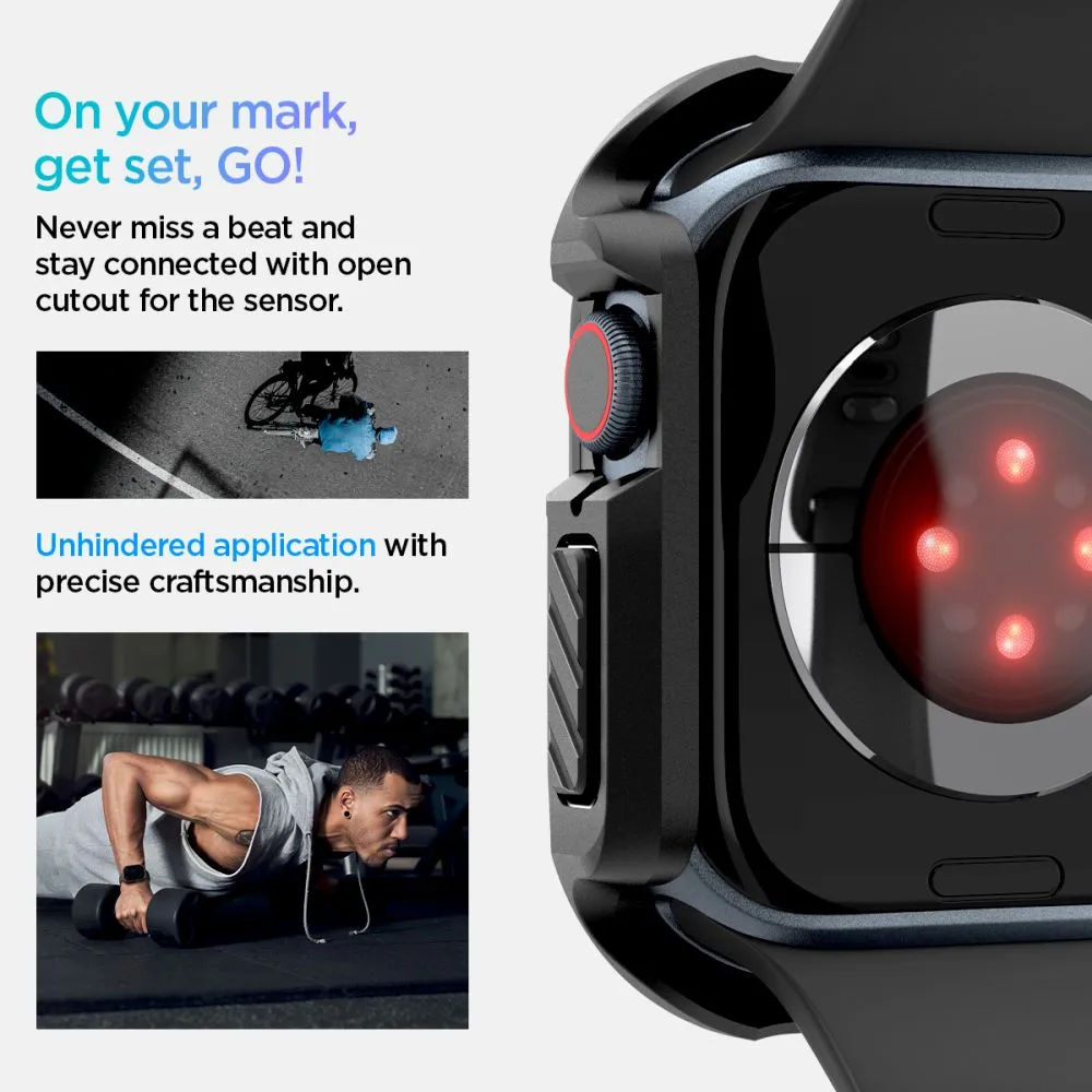 Apple Watch 10 / 11 skal, fodral svart SPIGEN TOUGH ARMOR (46 MM)