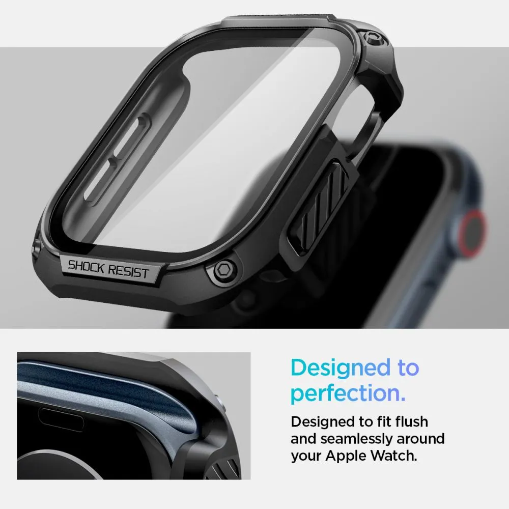Apple Watch 10 / 11 skal, fodral svart SPIGEN TOUGH ARMOR (46 MM)