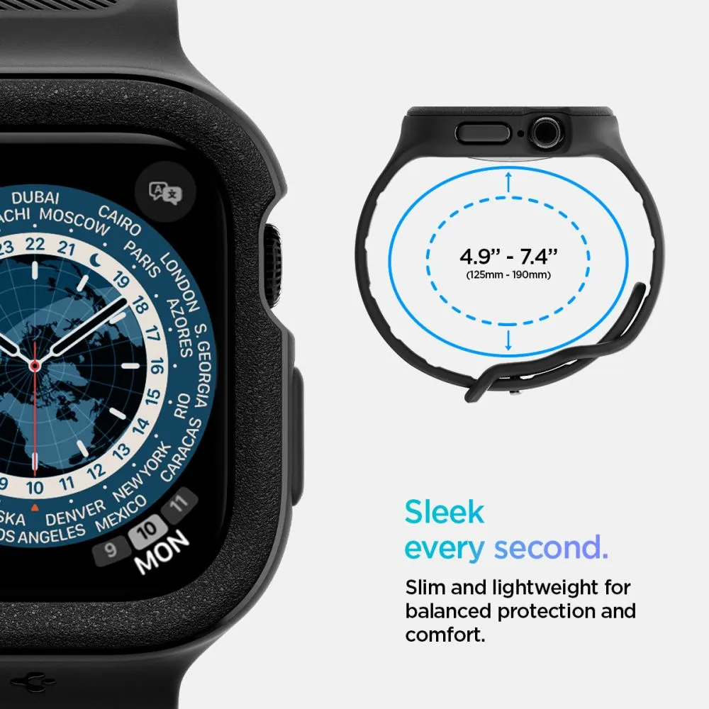 Apple Watch 10 / 11 skal, fodral svart SPIGEN VAULT PRO (42 MM)