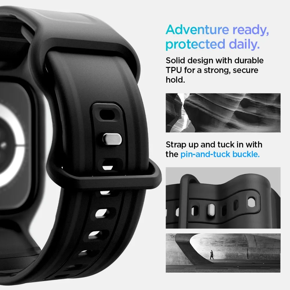 Apple Watch 10 / 11 skal, fodral svart SPIGEN VAULT PRO (42 MM)