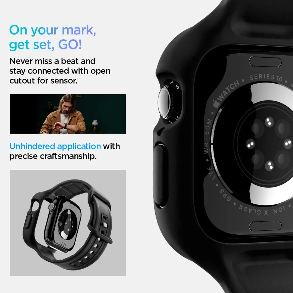 Apple Watch 10 / 11 skal, fodral svart SPIGEN VAULT PRO (46 MM)