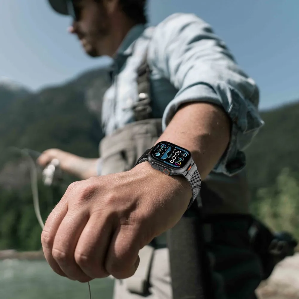 Apple Watch 10 / 11 Viedpulksteņu siksniņas melns TECH-PROTECT MILANO VANGUARD (44/45/46 MM)