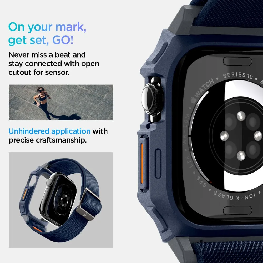 Apple Watch 10 / 11 skal, fodral blå SPIGEN LITE FIT ”PRO” (46 MM)