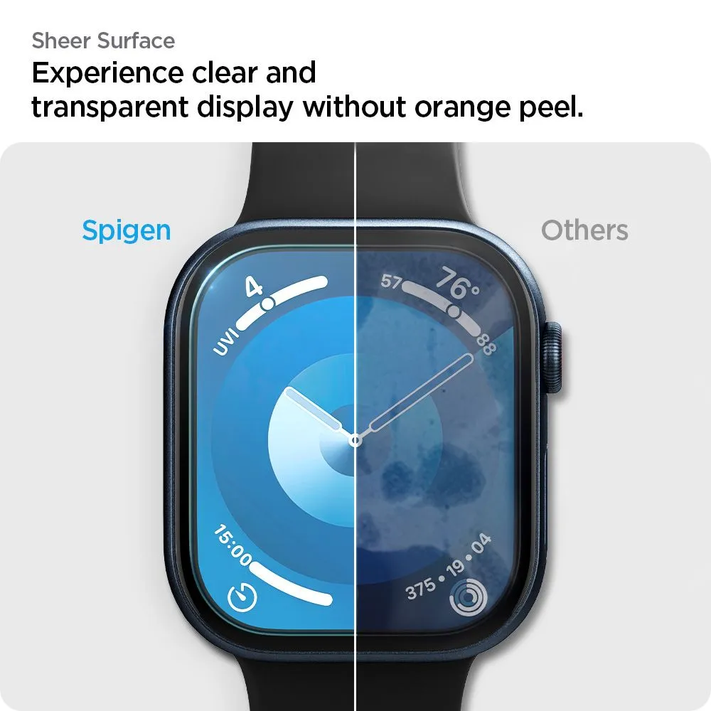 Apple Watch 10 / 11 Tempered glass  SPIGEN ELITE SHIELD ”EZ FIT” 2-PACK (46 MM)