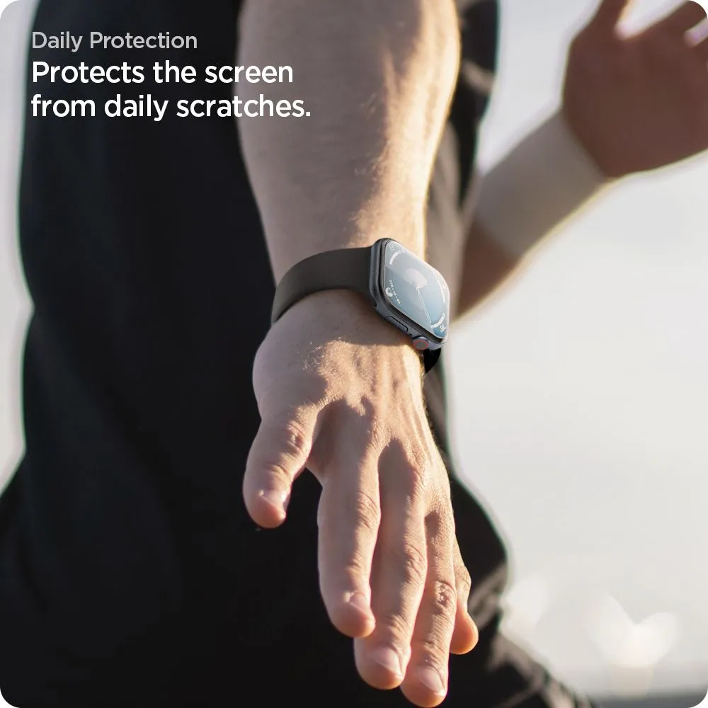 Apple Watch 10 / 11 Tempered glass  SPIGEN ELITE SHIELD ”EZ FIT” 2-PACK (46 MM)