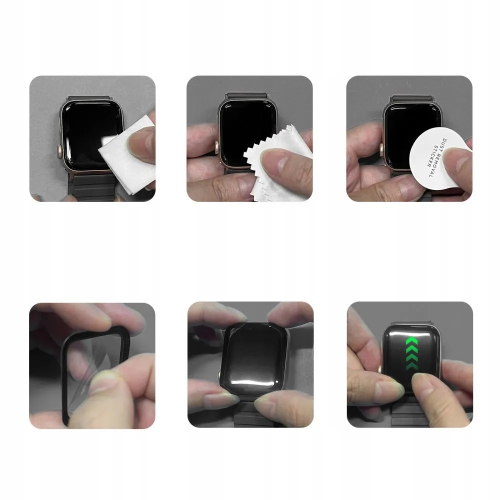 Apple Watch 10 / 11 kaitseklaas  TECH-PROTECT GLASS FLEX+ 2-PACK (46 MM)