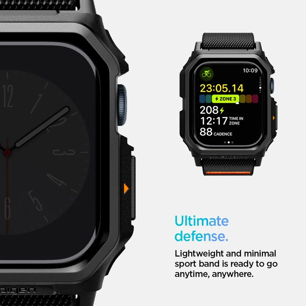 Apple Watch 10 / 11 skal, fodral svart SPIGEN LITE FIT ”PRO” (46 MM)