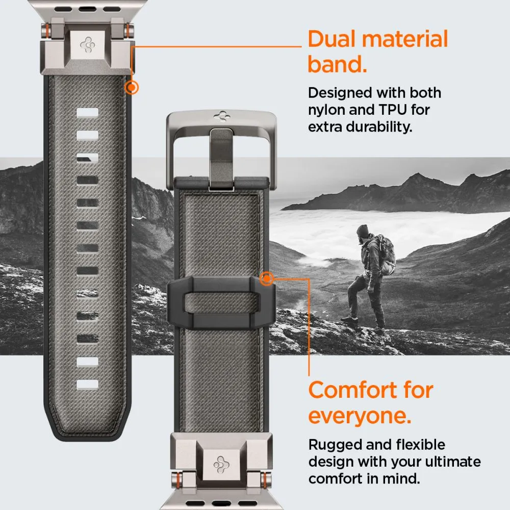 Apple Watch 10 / 11 suojakuori, suojakotelo harmaa SPIGEN DURAPRO ARMOR (46 MM)