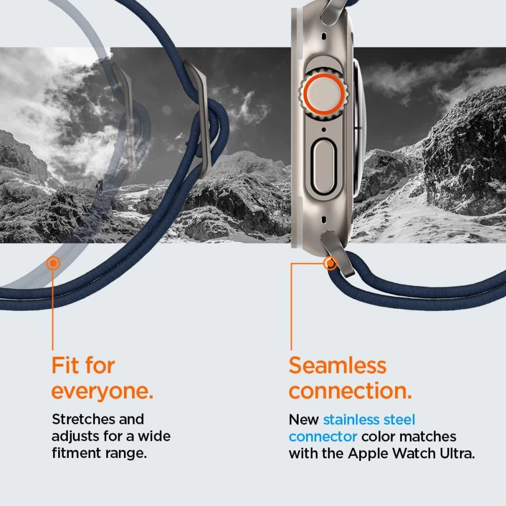 Apple Watch 10 / 11 skal, fodral blå SPIGEN FIT LITE ULTRA (46 MM)