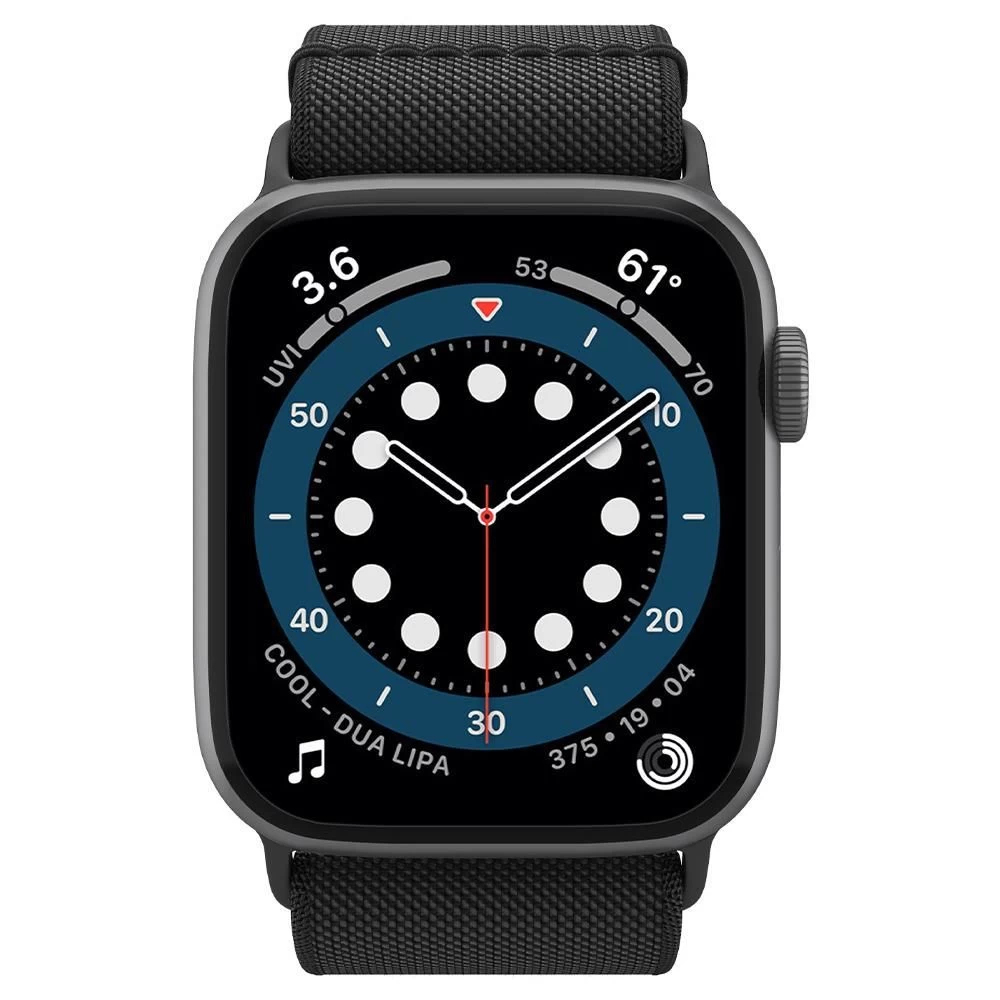 Apple Watch 10 / 11 Viedpulksteņu siksniņas melns SPIGEN FIT LITE (46 MM)