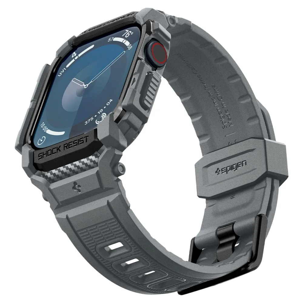 Apple Watch 10 / 11 skal, fodral grå SPIGEN RUGGED ARMOR ”PRO” (46 MM)