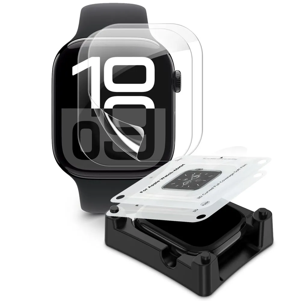 Apple Watch 10 / 11 skärmskydd transparent TECH-PROTECT SUPREME SET 2-PACK (42 MM)