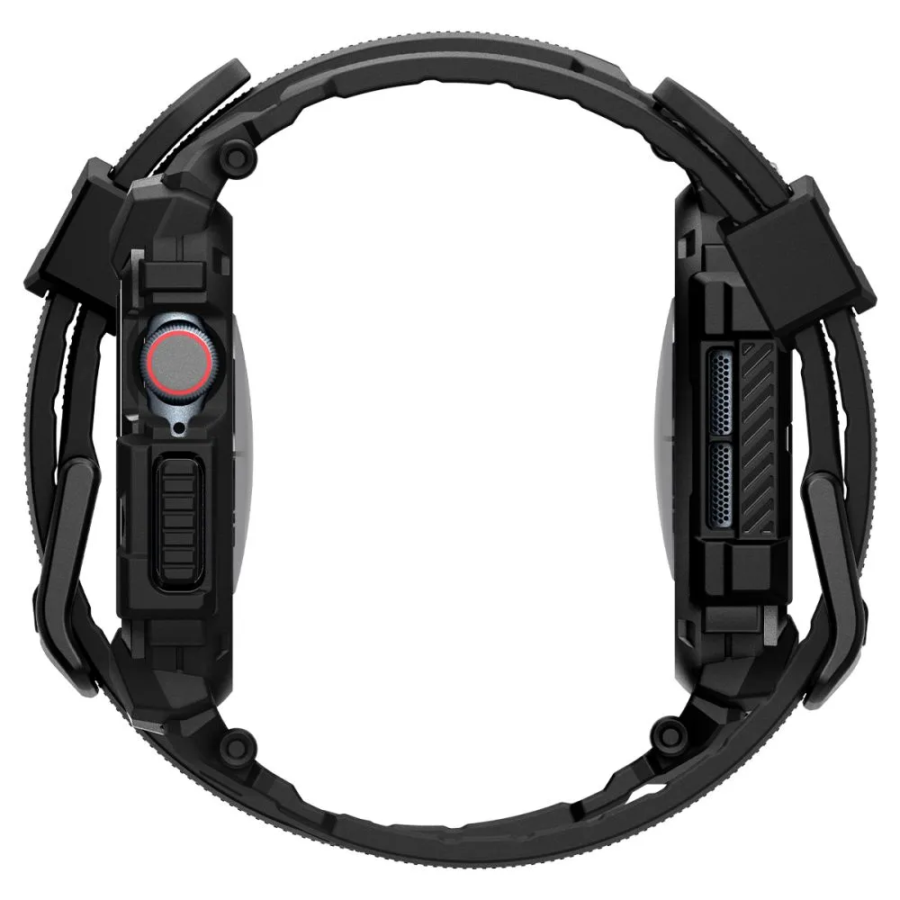 Apple Watch 10 / 11 skal, fodral svart SPIGEN RUGGED ARMOR ”PRO” (42 MM)