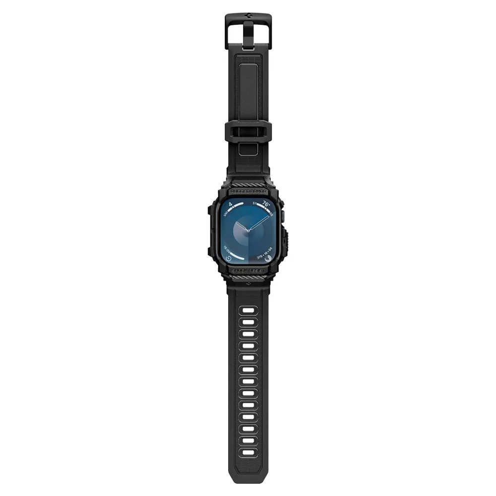 Apple Watch 10 / 11 skal, fodral svart SPIGEN RUGGED ARMOR ”PRO” (42 MM)