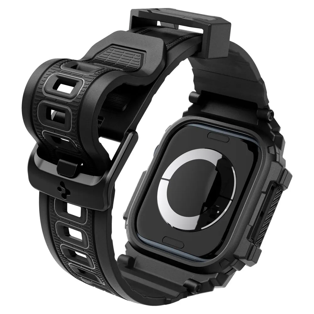 Apple Watch 10 / 11 skal, fodral svart SPIGEN RUGGED ARMOR ”PRO” (42 MM)