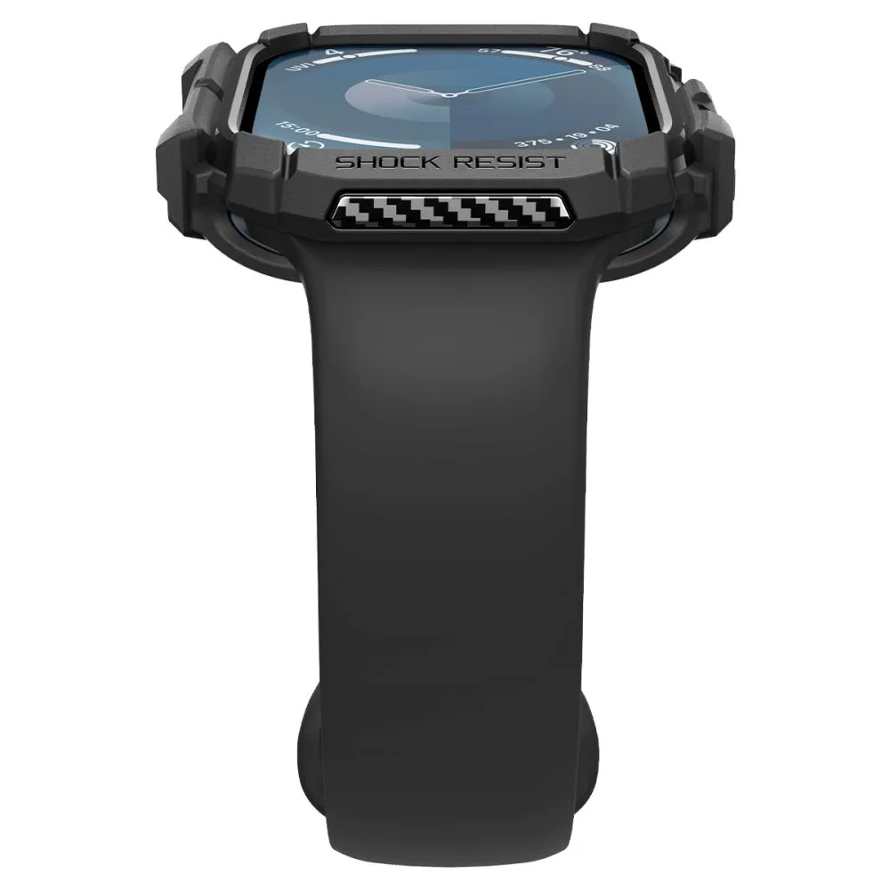 Apple Watch 10 / 11 skal, fodral svart SPIGEN RUGGED ARMOR (42 MM)