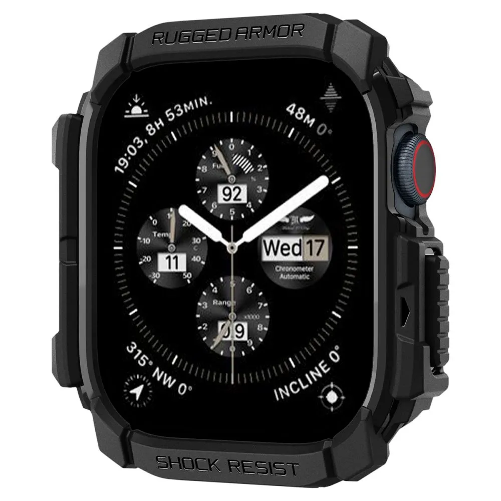 Apple Watch 10 / 11 skal, fodral svart SPIGEN RUGGED ARMOR (42 MM)