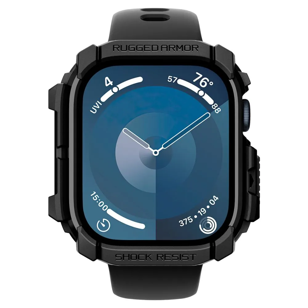 Apple Watch 10 / 11 skal, fodral svart SPIGEN RUGGED ARMOR (42 MM)