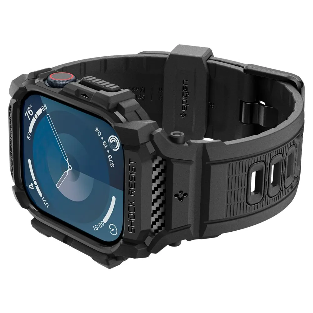 Apple Watch 10 / 11 rihm must SPIGEN RUGGED ARMOR ”PRO” (46 MM)