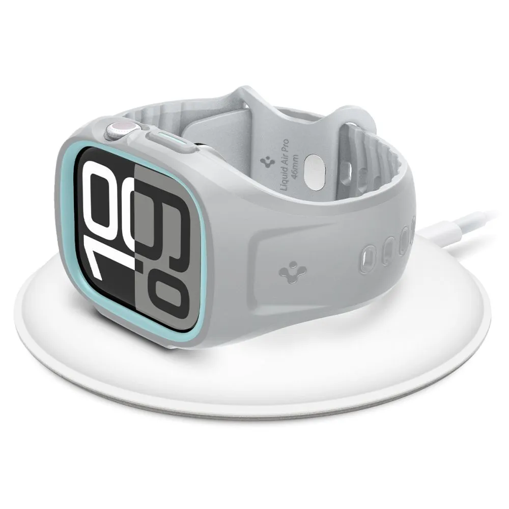 Apple Watch 10 / 11 skal, fodral grå SPIGEN LIQUID AIR PRO (46 MM)