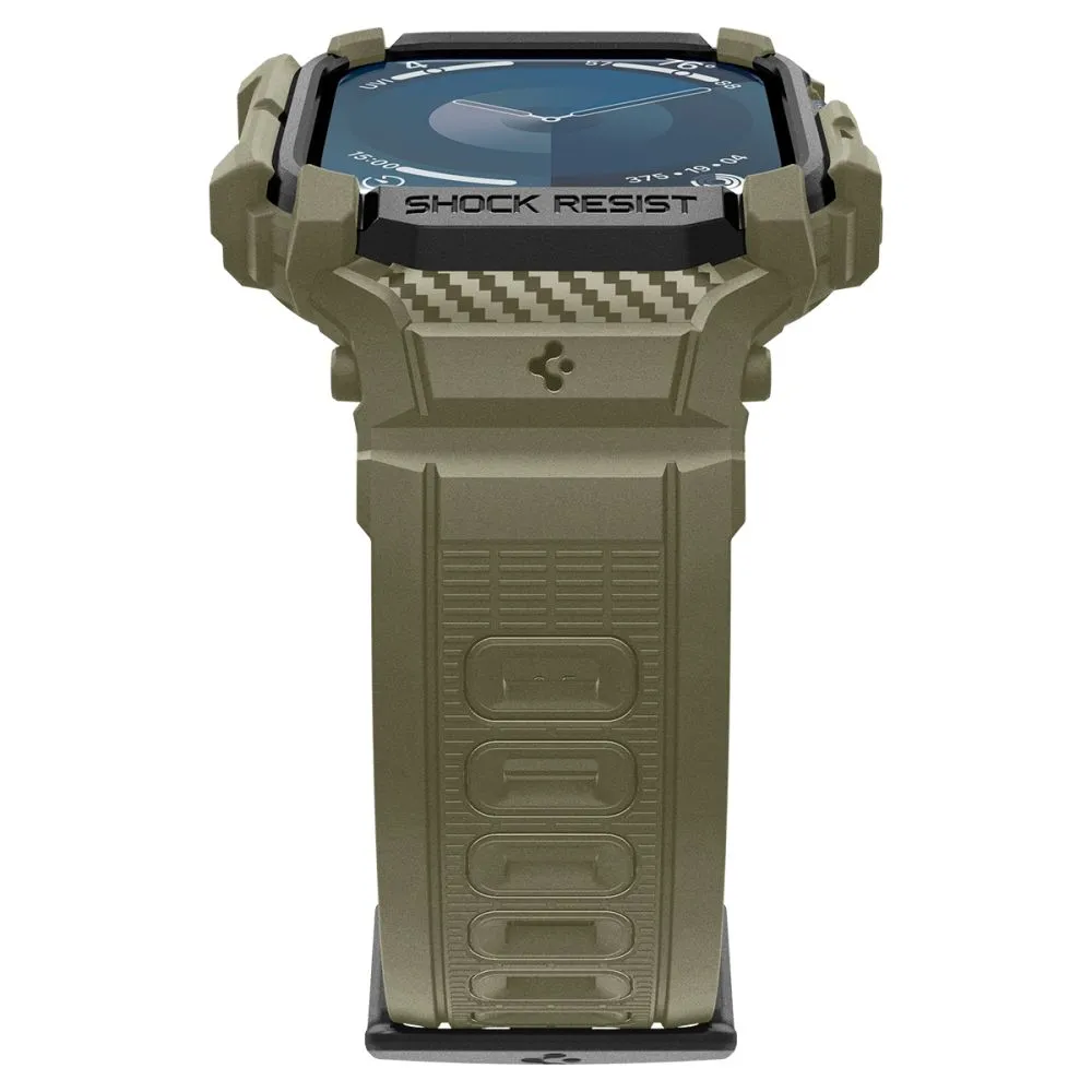 Apple Watch 10 / 11 skal, fodral grön SPIGEN RUGGED ARMOR ”PRO” (46 MM)